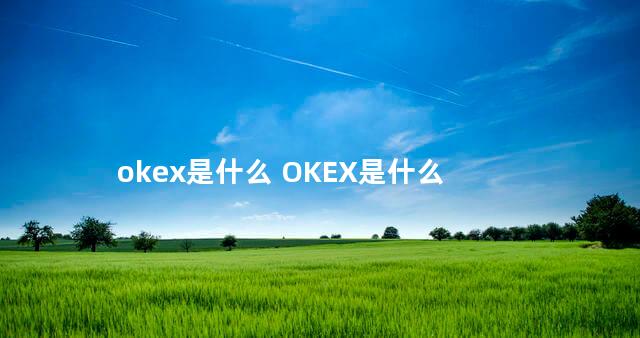 okex是什么 OKEX是什么